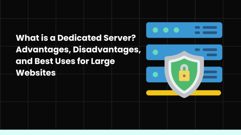 What is a Dedicated Server? Advantages, Disadvantages, and Best Uses for Large Websites